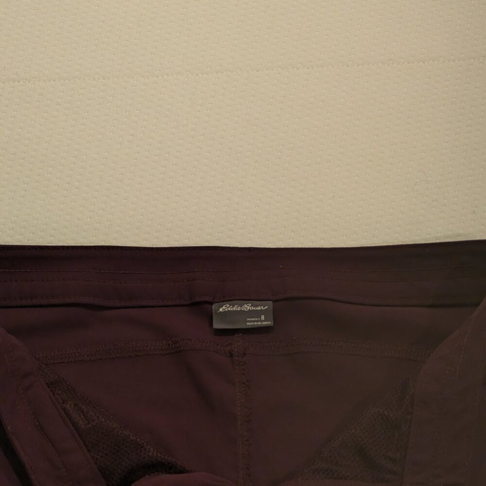 Eddie Bauer Stretch Rainier Hiking Outdoor Pants in Plum Purple, Size 8 - Picture 6 of 6
